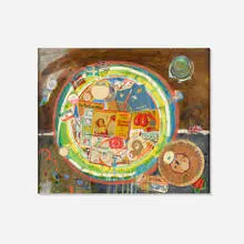 Robert S. Neuman, Pedazos del Mundo Collage, 1962, mixed media collage
