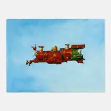 Robert Rasely, New Exhibit @ Honesdale Train Museum, 1998, oil on birch