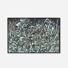 Procession II by Edward Renouf, 1974, oil on masonite, sold Mar 2020