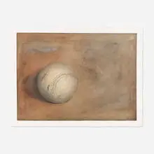 Robert Valdes, Baseball #1, 1992, mixed media on paper