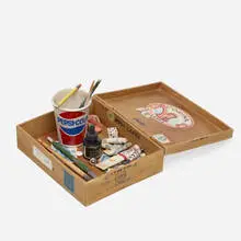 Richard Shaw, untitled trompe l'oeil sculpture (Family Stuff), 2013, hand-painted glazed porcelain