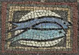 Lino Melano, untitled (Mosaic), 1952, tiles set in clay over wood