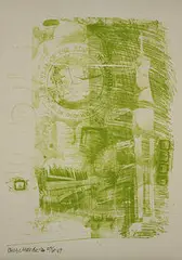 untitled (Florida State Seal) by Robert Rauschenberg, 1969, lithograph, sold May 2004