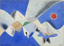 Herbert Bayer, untitled, 1949, watercolor and ink on paper
