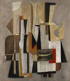 Armando Villegas, Construction, 1958, oil on canvas