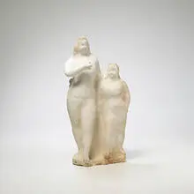 Elie Nadelman, Two Circus Women, c. 1928, terracotta