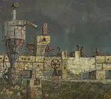 Thomas Parish, City Limits, 1964, oil on canvas