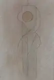 Ben Benson, 11th Oct. '96 Standing Figure, 1996, mixed media on paper
