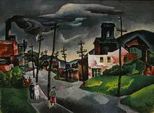 William Schwartz, Galena, Illinois, c. 1930, watercolor and gouache on paper