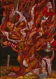 Raymond Gloecker, untitled, 1962, oil on board