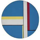 Ilya Bolotowsky, Blue Tondo, 1972, oil on canvas