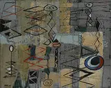 Ken Nack, untitled, 1948, oil on canvas