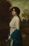 Aby Altson, Missing her beloved, oil on canvas