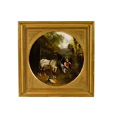 Jnr. John Frederick Herring, Feeding the horses, oil on canvas