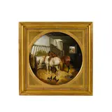 Jnr. John Frederick Herring, In the stable, oil on canvas