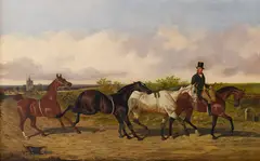 John Dalby, On the road to York, oil on board