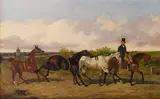 John Dalby, On the road to York, oil on board