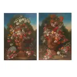 Giacomo Nani, An opulent floral still life in a garden urn; also a companion painting (a pair), both oil on canvas