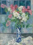 Georg Tappert, Flieder in japanischer Vase