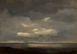 Théodore Gudin, Regenwolken über dem Meer