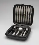 George Nelson, Carvel Hall flatware (55 pieces), 1957, Charles Briddell, Inc