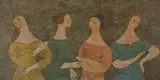 Flavio Cabral, Conversation No. 4, 1957, Oil on board