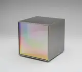 Chuck Prentiss, Kinetic Box, c. 1969, Stainless steel with lights and motorized movement