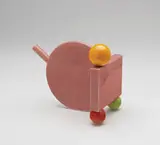 Teapot by Peter Shire, c. 1983, Glazed ceramic, sold Jun 2008