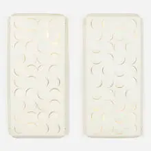 Giacomo Benevelli, Arabesco wall lights, pair, c. 1965, enameled steel