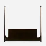 Tommi Parzinger, two-poster headboard, c. 1965, lacquered walnut