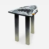Alice Larkins, Shark Bite table, 1989, painted wood