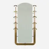 C. Jeré, mirror, 1977, brass-plated steel, mirrored glass