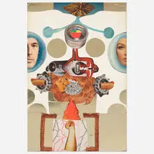 Juliette Gordon, Untitled, c. 1968, collage on board