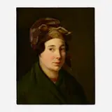 Gustave de Galard, Untitled (Portrait of a Lady), oil on canvas