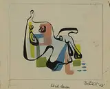 Dorr Bothwell, from the Ibid Series, 1948, gouache on paper