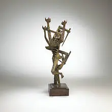 Robert Thomas, The Warrior, welded copper and brass