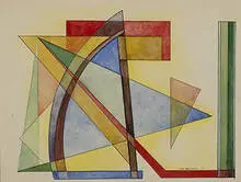 John Sennhauser, untitled, 1942, watercolor and ink on paper