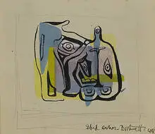 Dorr Bothwell, from the Ibid Series, 1948, gouache on paper