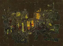 Palude by Mario Nigro, 1959, oil on canvas, sold Nov 2003