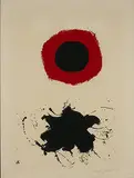 Adolph Gottlieb, Red Halo-White Ground