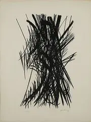 Hans Hartung, Composition 11, lithograph