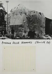 America House Wrapped by Christo, 1969, applied collage on silkscreen, sold Nov 2003