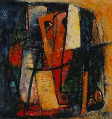 Robert Ellis, Crying Woman, 1955, oil on masonite
