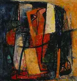 Robert Ellis, Crying Woman, 1955, oil on masonite
