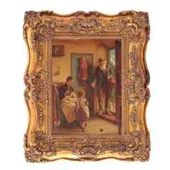 J. Clark, The peach seller, oil on canvas
