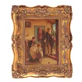 J. Clark, The peach seller, oil on canvas