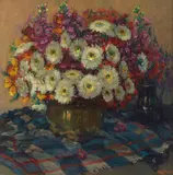 Frans Roofthooft, A floral still life, oil on canvas