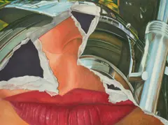 Der große Mund by Fritz Köthe, 1979, Öl auf Leinwand, sold Jun 2016