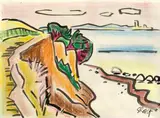 Karl Schmidt-Rottluff, Landschaft (Ostsee). 1960er Jahre