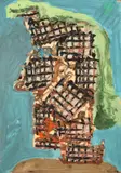 Markus Lüpertz, Männer ohne Frauen. Parsifal, 1993, Öl und Tempera auf Karton, auf Holz montiert